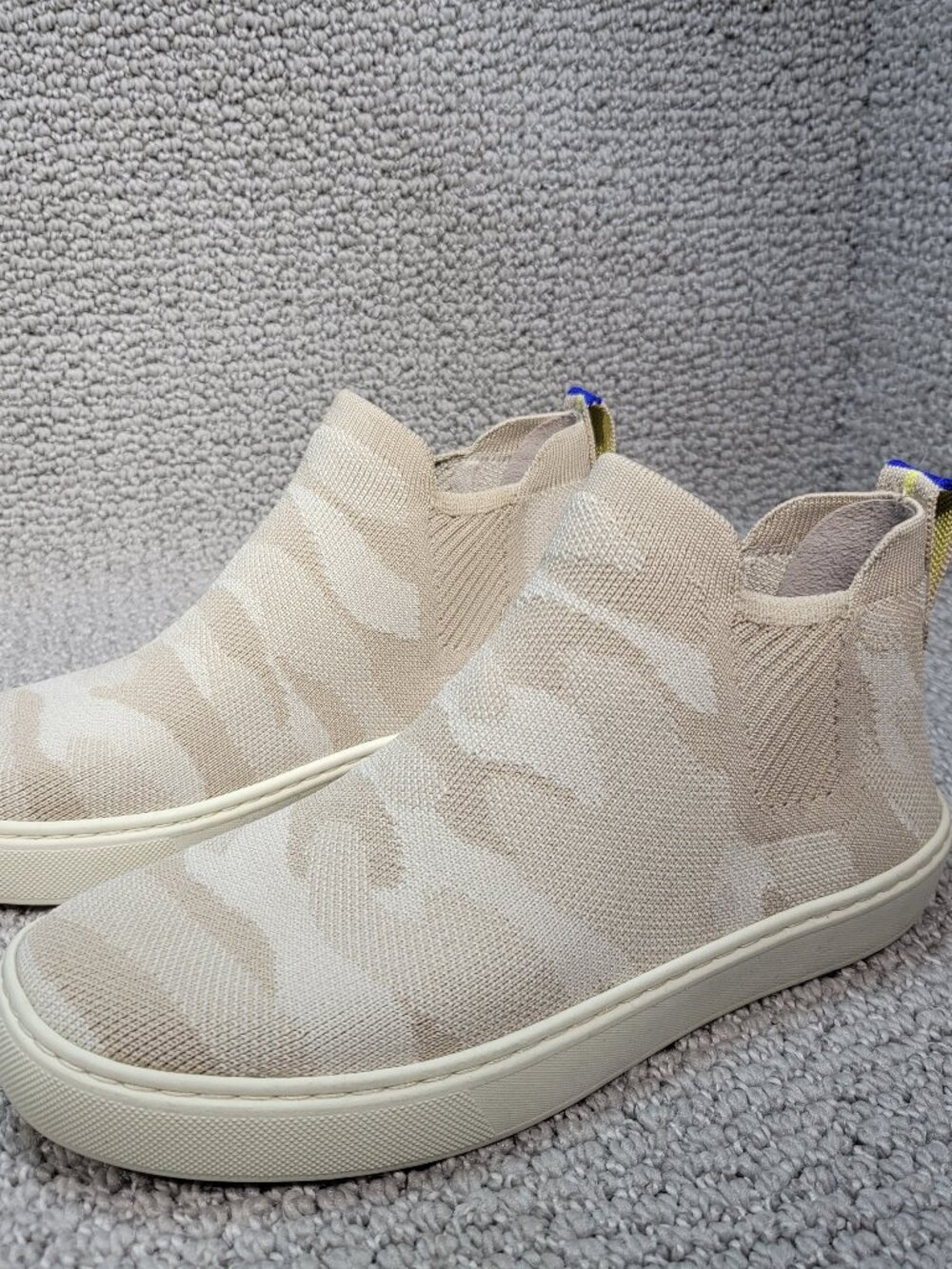 Rothy’s The Chelsea Women's US Size 6.5 Sand Camo Ankle Sneaker Boots